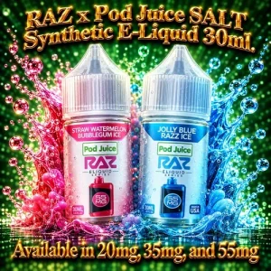 RAZ x Pod Juice SALT Synthetic E-Liquid 30ml