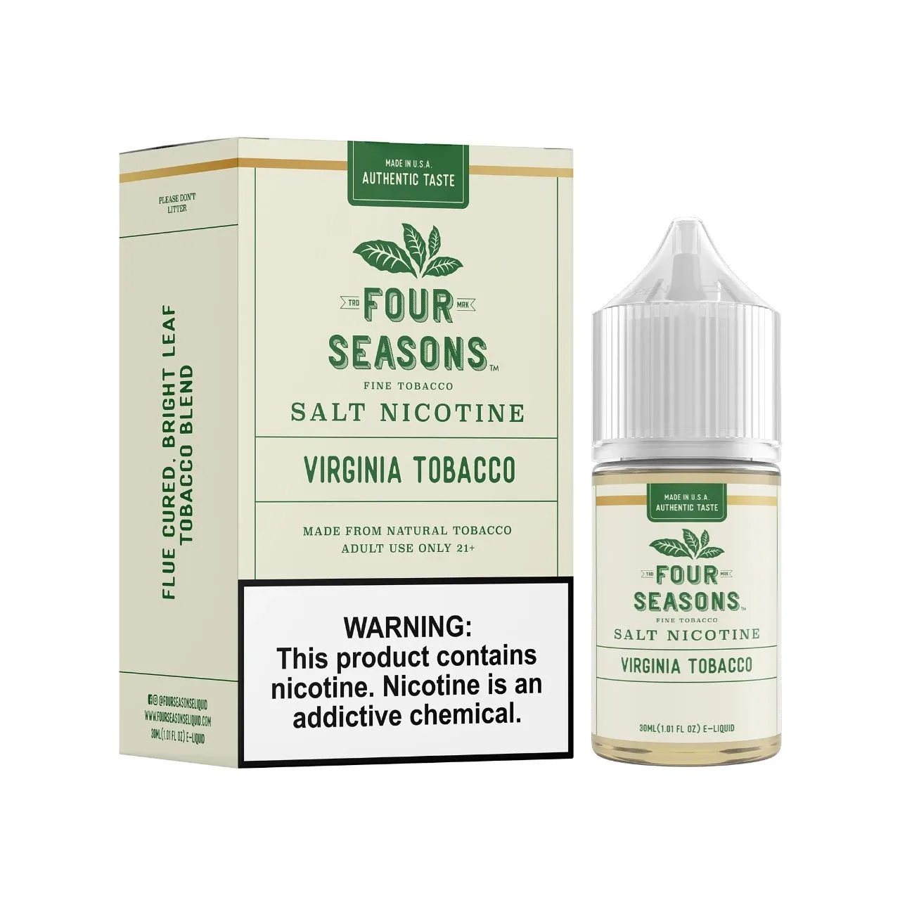 Four Seasons Virginia Tobacco Salt 30ml E-Juice