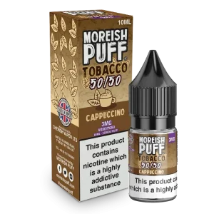Moreish Puff Tobacco 50/50: Cappuccino Tobacco 10ml E-Liquid