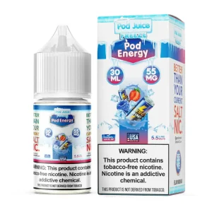 Pod Juice Salt Pod Energy Freeze Tobacco Free Nicotine E-Juice 30ml