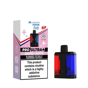 Hayati Pro Ultra Plus 25K Blueberry Cotton K Raspberry Refill Pods