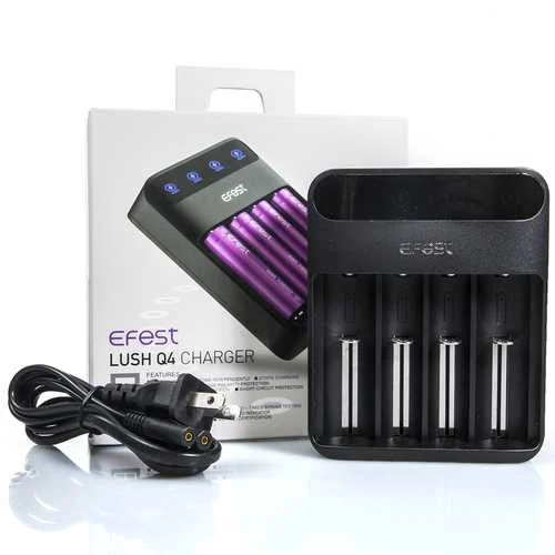 Efest LUSH Q4 Intelligent LED Battery Charger - 4 Bay - Image 2