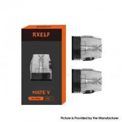 [Ships from Bonded Warehouse] Authentic RXELF Mate V Top Filling Pod Cartridge for Voopoo Vmate 3ml - 1.0ohm (2 PCS)