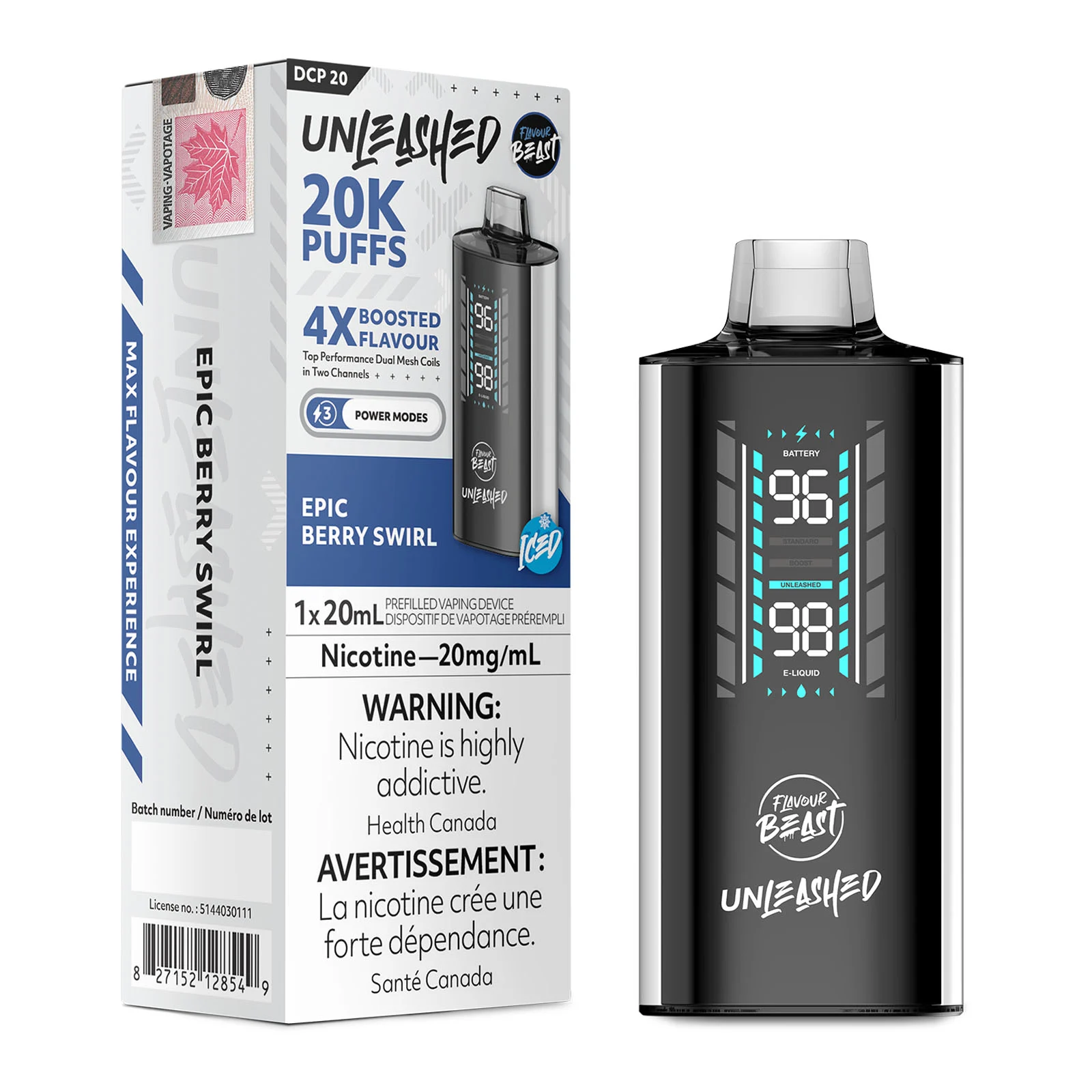 Epic Berry Swirl Flavour Beast Unleashed DCP 20K – Disposable Vape