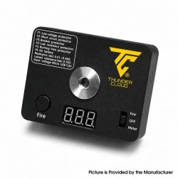 Authentic Thunder Cloud X Monarchy Build Tap Kit - Black, 1 x 18650