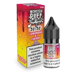 Moreish Puff Candy Drops 50/50: Lemonade and Cherry Candy Drops 10ml E-Liquid