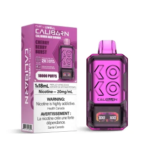 Cherry Berry Burst NVZN Caliburn Bar 18K – Disposable Vape