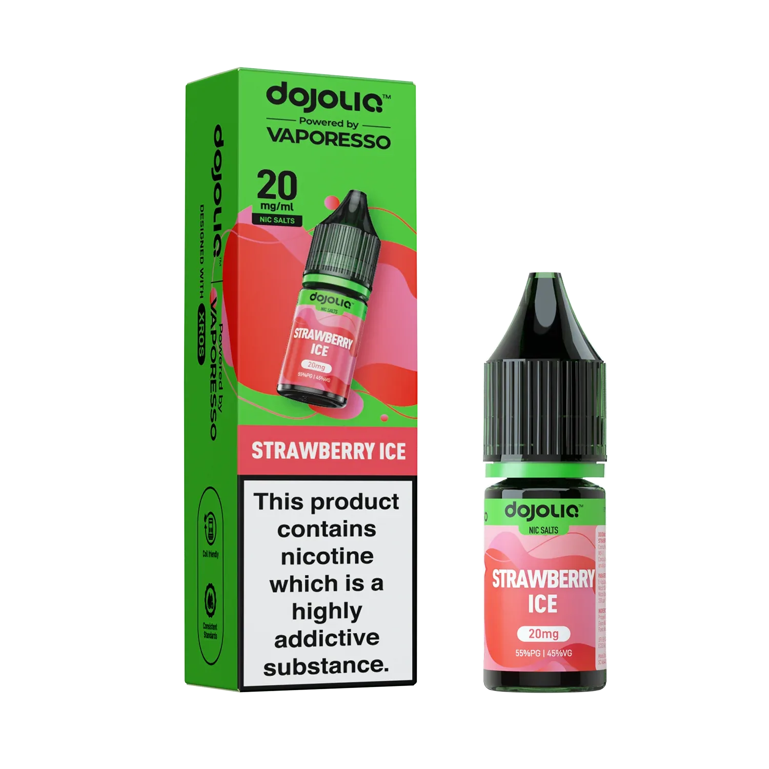 Vaporesso DojoLIQ Strawberry Ice 10ml Nic Salt - Image 2