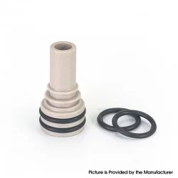 SXK 510 Drip Tip for Monarchy Ost Old School MTL / DL RTA Atomizer - Beige, PEEK