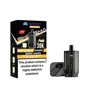 Hayati Pro Ultra Plus Shisha 30000 Raspberry Kiwi Fresh Mist / Kiwi Orange Mint Pods