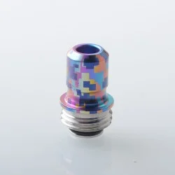 Rekavape Mission XV ARC Style Boro BB Drip Tip Set for BB / Billet Boro Mod - Digigrid, Titanium + Stainless Steel