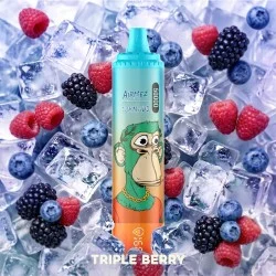 [Ships from EU-1 Warehouse] Authentic Airmez Tornado 50k Puffs Disposable Kit 850mAh 25ml - Triple Berry, 50,000 puffs