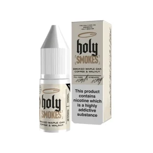 Holy Smokes Smoked Maple Oak Coffee & Walnut 10ml Nic Salt E-liquid