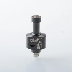 Wick'd Bridg'D Alpha Style RBA Bridge for Billet / Boro Mod - Black, 7 PCS Air Pin 1.2, 2.0, 2.5, 3.0, 3.5, 4.0, 4.5mm