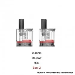 [Ships from Bonded Warehouse] Authentic GeekVape Soul Pod Cartridge Boost Version for Soul 2 Pod Kit - 4ml, 0.4ohm (2 PCS)