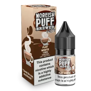 Moreish Puff Brewed Flat White 10ml Nic Salt