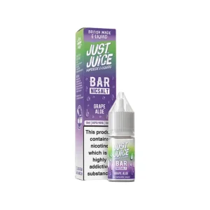 Just Juice Bar Grape Aloe 10ml Nic Salt E-liquid