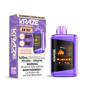Blueberry Cheese Delight Kraze HD Mega – Disposable Vape
