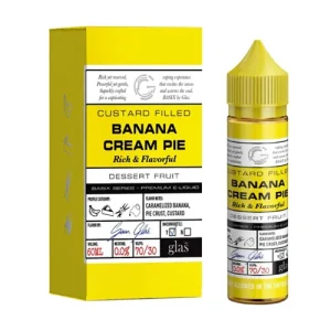 Glas Basix Banana Cream Pie 60ml Vape Juice | Only $9.95