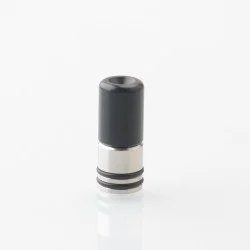 Taifun Boreas Style 510 Drip Tip - Black, Stainless Steel + POM, for MTL Vaping