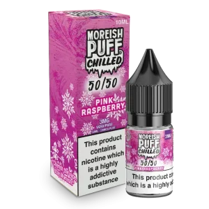 Moreish Puff Chilled 50/50: Pink Raspberry Chilled 10ml E-Liquid
