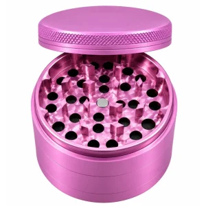 Human Grade 4 Piece Aluminum W/ Rubber Grinder