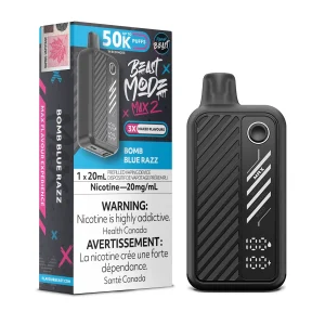 Bomb Blue Razz Flavour Beast Mode Max 2 – Disposable Vape