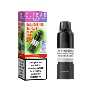 Peach Ice ElfBar Plus 50 Refill Pack