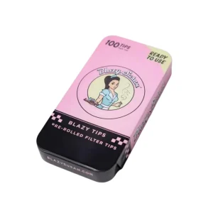BLAZY SUSAN TIPS IN TIN PINK - (Pack of 1) - 100COUNT