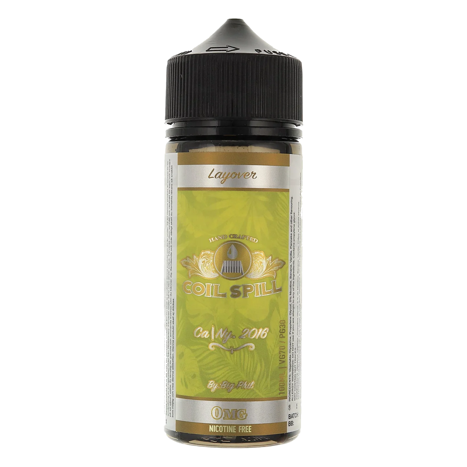 Coil Spill Layover 100ml Shortfill (Out of Date)