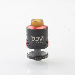 Authentic DEJAVU RDTA V2 Rebuildable Dripping Tank Atomizer - Black, 5.2ml, 26mm Diameter
