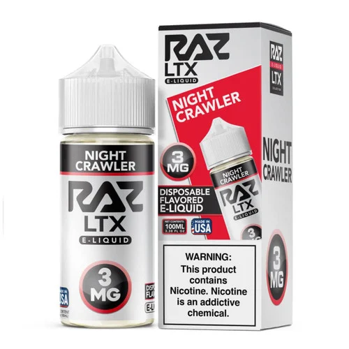 Pod Juice X Raz LTX Night Crawler Tobacco Free Nicotine 100ML E-Juice - Image 2
