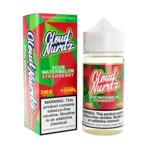 Buy Cloud Nurdz Sour Strawberry Watermelon Vape Juice Online