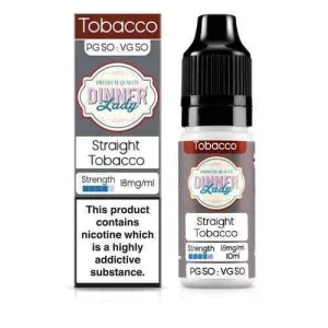 Dinner Lady Tobacco 50/50: Straight Tobacco 10ml E-Liquid