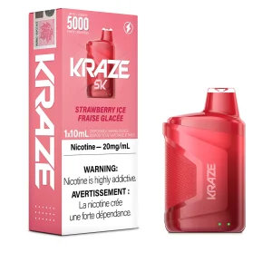 Strawberry Ice Kraze 5K – Disposable Vape