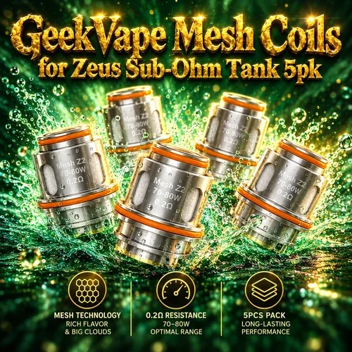 GeekVape Mesh Coils for Zeus Sub-Ohm Tank 5pk