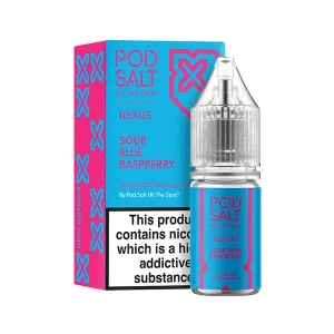 Pod Salt Nexus Sour Blue Raspberry 10ml Nic Salt