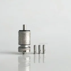 RekaVape Old School Ost R Dama Style MTL RTA Atomizer - Silver, 316SS + POM, Air Pin 1.0, 1.2, 1.5, 1.8mm, 4.5ml, 22mm Diameter