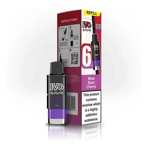 IVG SAVR Blue Razz Cherry Refill Pods