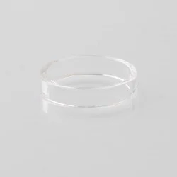 Replacement Short Glass Tank Tube for Flash 4.5S+ Style 22mm RTA - Transparent