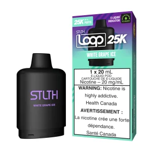 White Grape Ice STLTH Loop 25K Pod