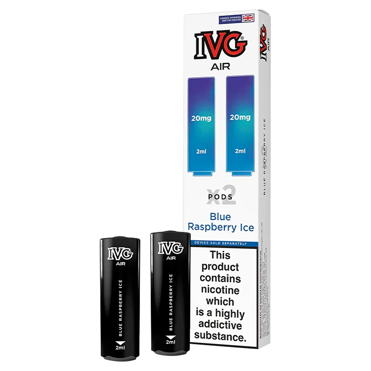 Blue Raspberry Ice IVG Air Replacement Pods