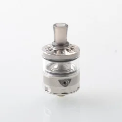 Authentic Ambition Mods Bi2hop MTL RTA (Bishop V2) Atomizer - Silver, 2.0ml, 0.8 / 1.0 / 1.2mm Air Pin, 22mm