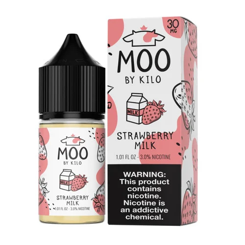 Moo by Kilo Strawberry Milk Salt 30ml E-Juice - Image 2