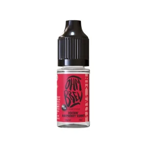 Ohm Brew Balanced Blends Rockin' Raspberry Sorbet 10ml Nic Salt E-liquid