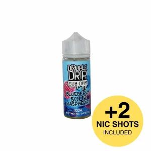 Double Drip Blueberry Sour Raspberry Shortfill E-Liquid 100ml