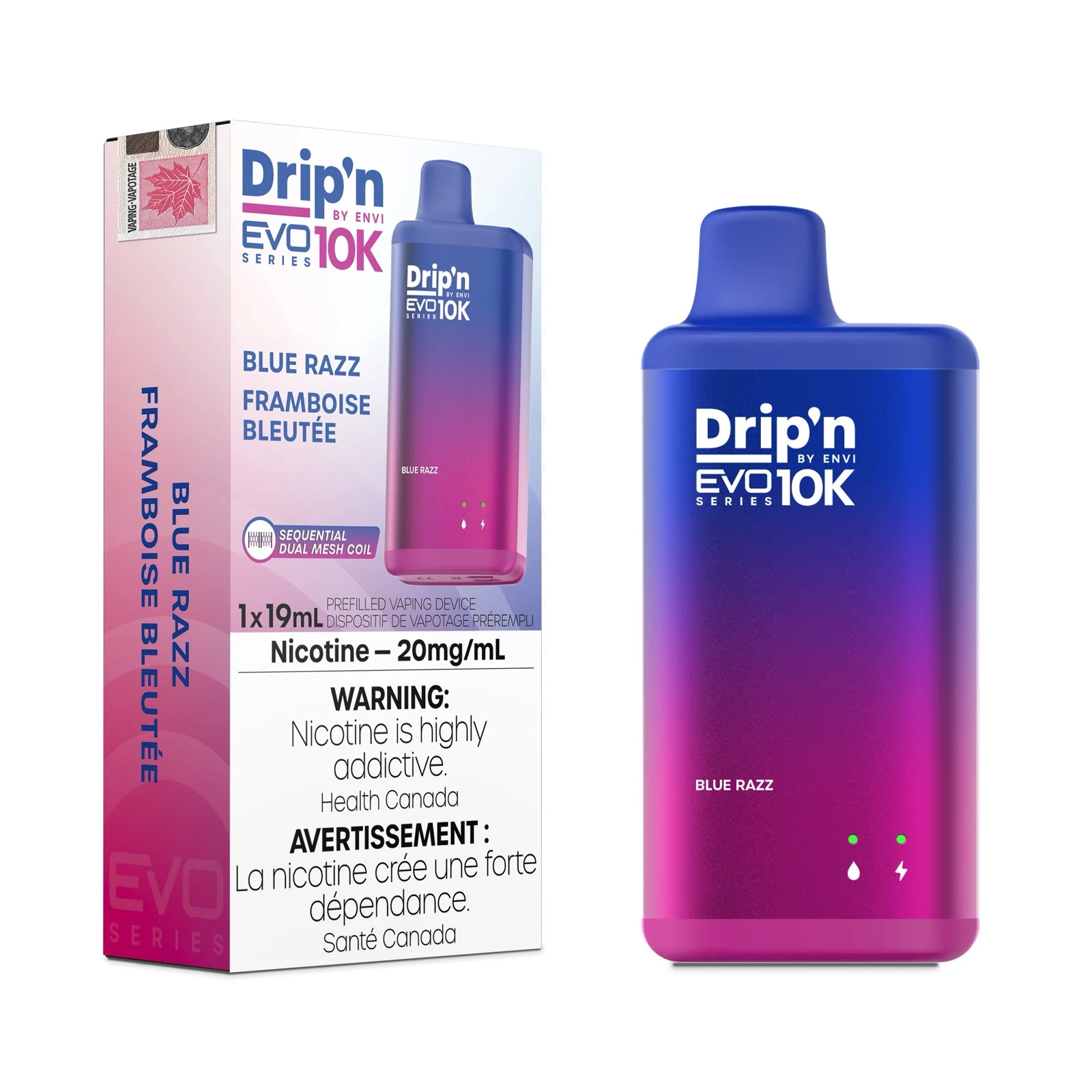 Blue Razz Drip’n EVO 10K - Image 2