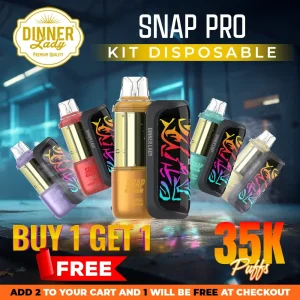 Dinner Lady Snap Pro Kit Disposable (35000 Puffs) - Buy 1 Get 1 Free