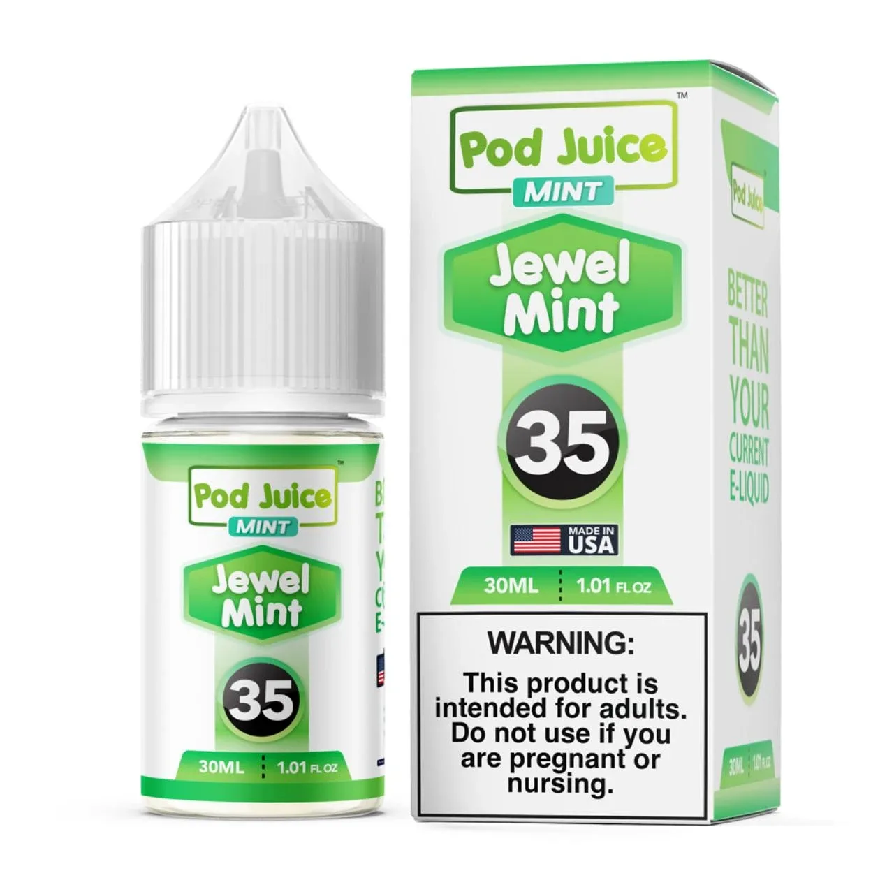 Pod Juice Jewel Mint Nixodine Salt 30ML E-Juice