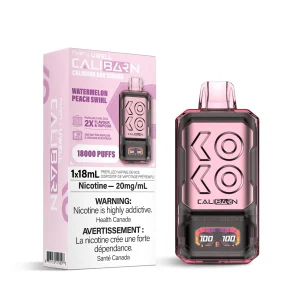 Watermelon Peach Swirl NVZN Caliburn Bar 18K – Disposable Vape